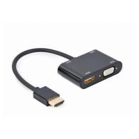 Adapter HDMI na HDMI in VGA + audio