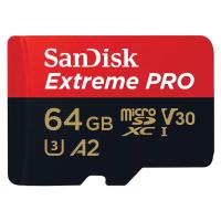 SANDISK Extreme PRO microSDXC 64GB UHS-I 4K UHD SDSQXCU-064G-GN6MA spominska kartica