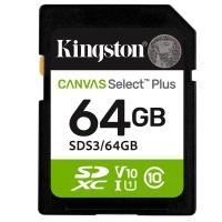 KINGSTON Canvas Select Plus SD 64GB Class10 UHS-I SDS3/64GB spominska kartica
