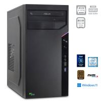PCPLUS e-office i3-10100 8GB 256GB NVMe  SSD Windows 11 Home namizni računalnik