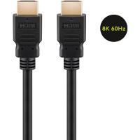 GOOBAY High Speed HDMI 2.1 8K  z mrežno povezavo pozlačen 1 m kabel