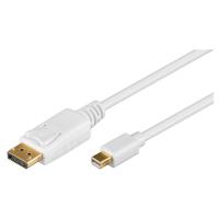 GOOBAY Mini DisplayPort 1.2 2m pozlačen bel kabel