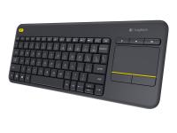 LOGITECH K400 PLUS brezžična touch črna slovenska tipkovnica