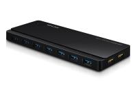 TP-LINK UH720 7-Port USB3.0 + 2x polnilec zunanji z napajanjem USB hub