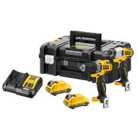 12V SET ORODJA  DCD701+DCF801, TSTAK + 2X 3.0AH Dewalt DCK2110L2T