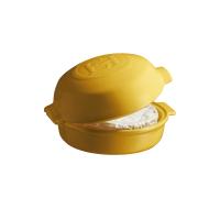 Emile Henry Kozica za sir s pokrovom 19,5x17,5cm / 0,55l / keramika / rumen