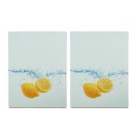 Zeller Steklena deska za rezanje xl 52x40cm / vzorec limona splash