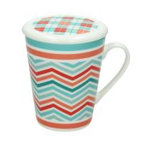 Andrea Fontebasso New Milk&Coffee skodelica za čaj s pokrovom Trudy / porcelan