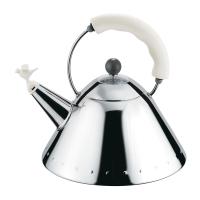 Alessi Čajnik Bird 9093 / 2l / bel ročaj / inox / indukcija