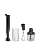 Alessi Plisse palični mešalnik 500w + sekljalnik h34 cm / črn / termoplastika