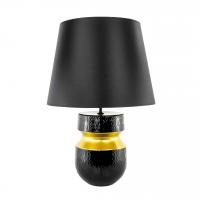  Luxury svetilka s klobukom h65cm črno-zlata Weissestail / keramika