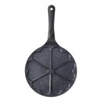 Tognana Ponev s kalupi v obliki srca (6) premium black 26cm / en ročaj / indukcija / aluminij, kamnita prevleka