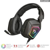 TRUST  SLUŠALKE GXT 450 BLIZZ RGB 7.1 