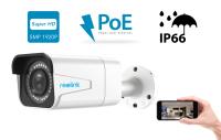 Kamera Reolink RLC-511, zunanja/notranja, 5MP Super HD, 4x Optični Zoom, nočno snemanje, senzor gibanja, vgrajen mikrofon, IP66, upravljanje na daljavo