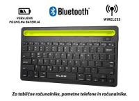 Univerzalna BLUETOOTH tipkovnica za tablične računalnike, pametne telefone ali PC, BLOW BK105, vgrajena baterija, do 10m