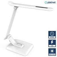 PLATINET PDL70 namizna LED + nočna svetilka, upravljanje na dotik, USB polnilec, bela