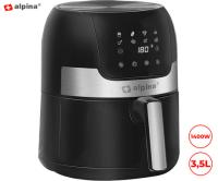 ALPINA cvrtnik/friteza na vroč zrak, XL, 3.5L, brez olja, 80% manj maščob, 1400W, digitalen