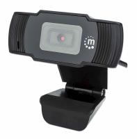 Manhattan Spletna kamera 1080p USB Webcam , črna, USB-A 2.0, kabel 1,5m, vgrajen mikrofon