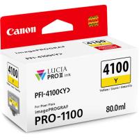 Canon ČRNILO PFI-4100 RUMENA ZA IMAGEPROGRAF PRO-1100, 80 ml