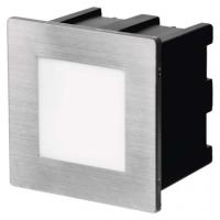 Orientacijsko LED svetilo AMAL, vgradno, kvadratno, 1,5W, IP65, toplo bela