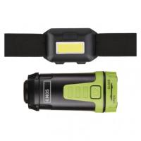 Komplet naglavna svetilka COB LED + Mini svetilka kampiranje