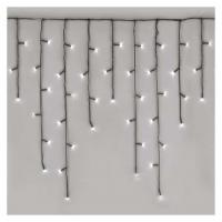 LED božične ledene sveče, 10 m, zunanje in notranje, hladna bela, programi