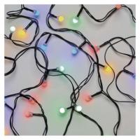 LED božična cherry veriga – kroglice, 48 m, zunanja in notranja, večbarvna, časovnik